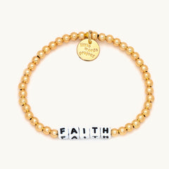 Little Words Project Solid Gold Filled Faith Bracelet