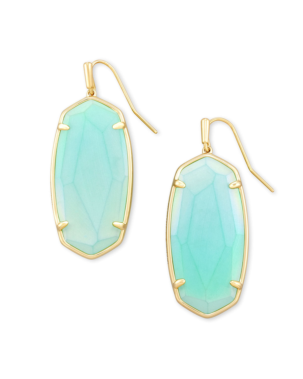 Kendra Scott Faceted Elle Drop Earrings Gold