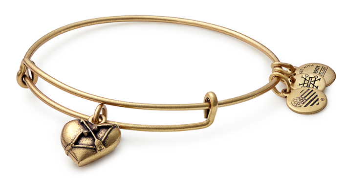 Alternate view of Cupid's Heart Charm Bangle