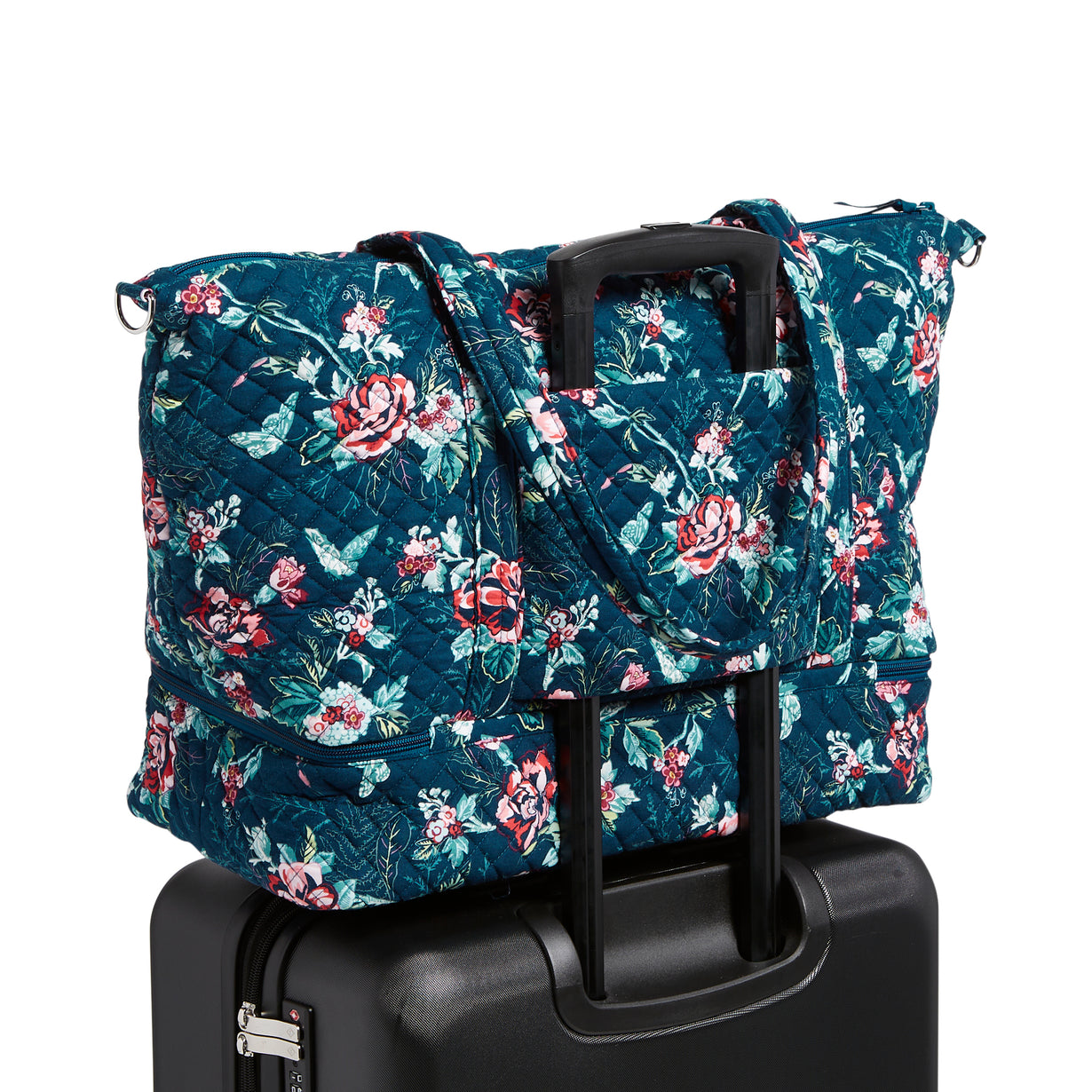 Deluxe travel tote bag travel hinge