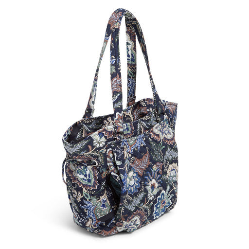 Glenna Satchel Java Navy Camo Side View