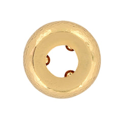 Shine Gold Stopper Bead Side View