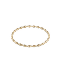 Harmony Grateful Pattern 2mm Bead Bracelet - Gold | Enewton®