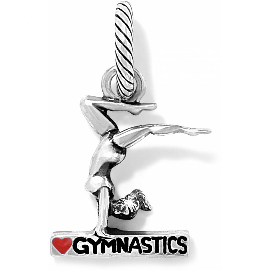 Gymnastic Silver Charm Front View