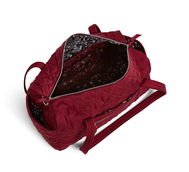 Vera Bradley Iconic Small Travel Duffel - Berry Red