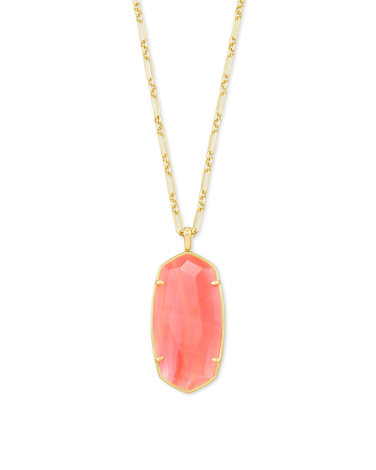 Kendra Scott Faceted Reid Long Necklace Gold