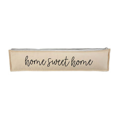 Home Long Gray Welcome Pillow