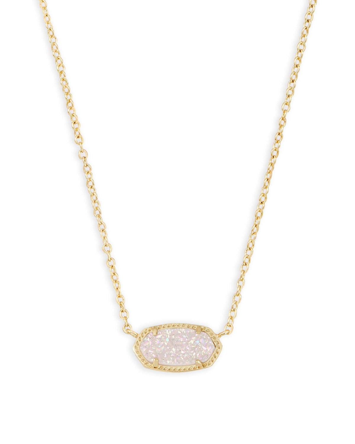 Elisa Gold - Iridescent Drusy Necklace