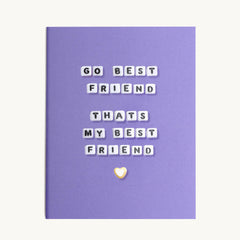 Go Best Friend Thats My Best Friend Card - Little Words Project