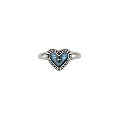 Rosary Heart Ring Size 7