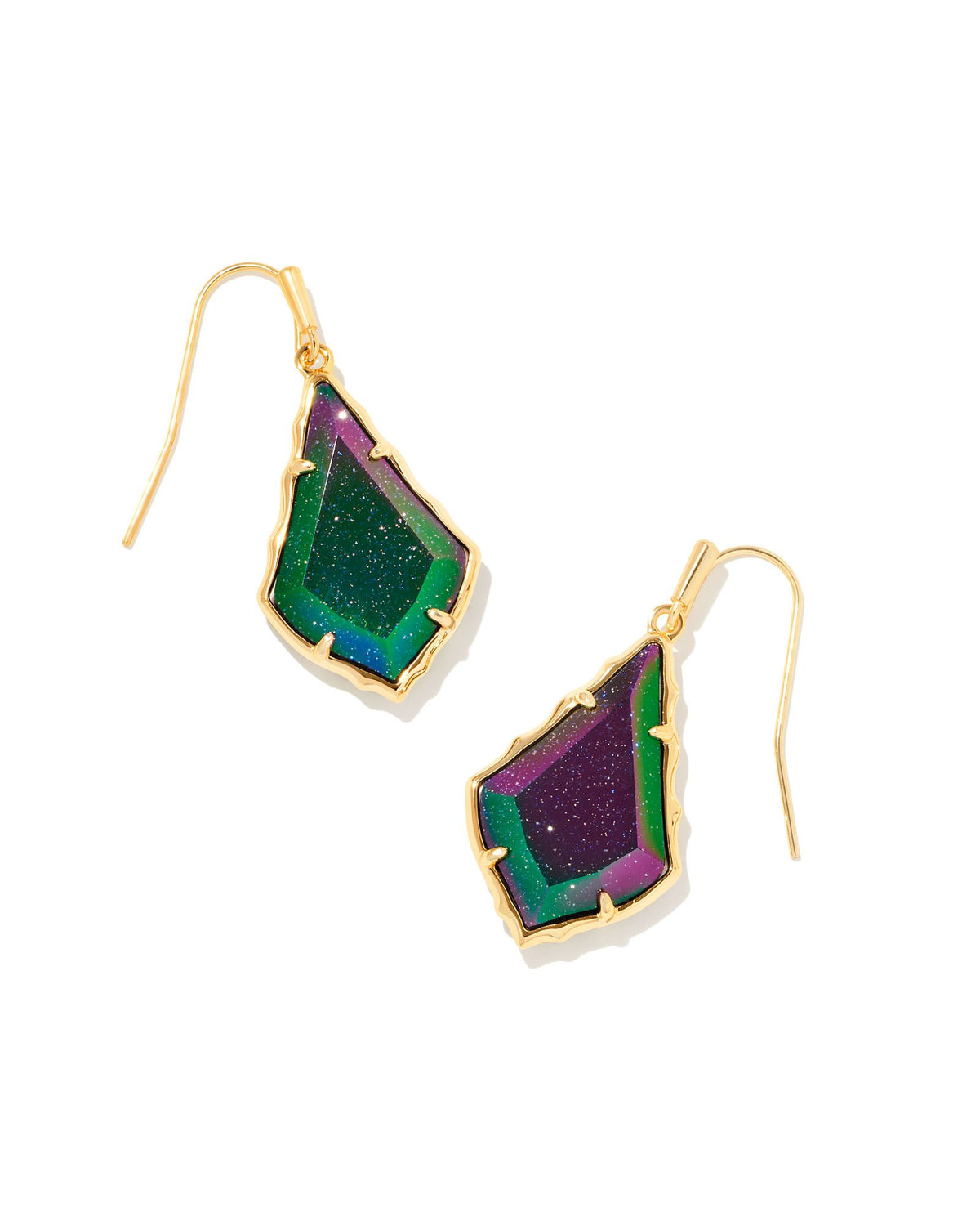 Kendra Scott drop earrings in blue goldstone