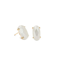 Betty Gold Ivory Mother Of Pearl Earring