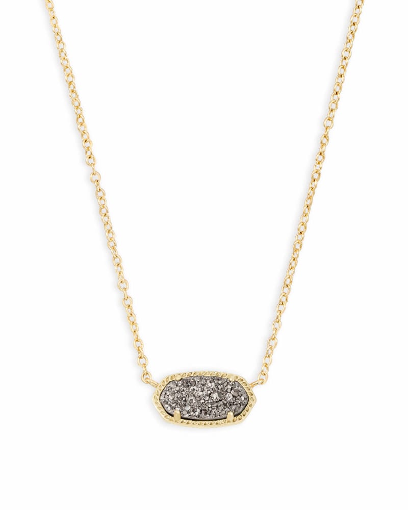 Kendra Scott Elisa Gold Platinum Drusy Necklace