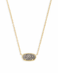 Kendra Scott Elisa Gold Platinum Drusy Necklace