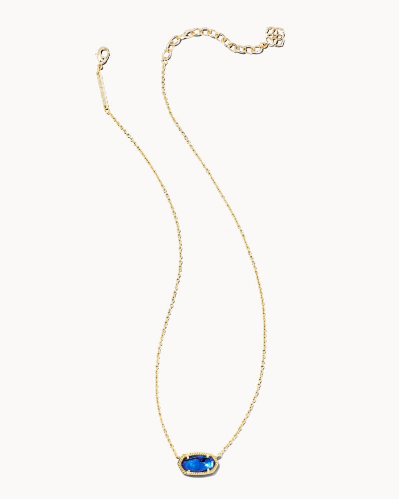 Elisa Necklace Gold - Navy Abalone