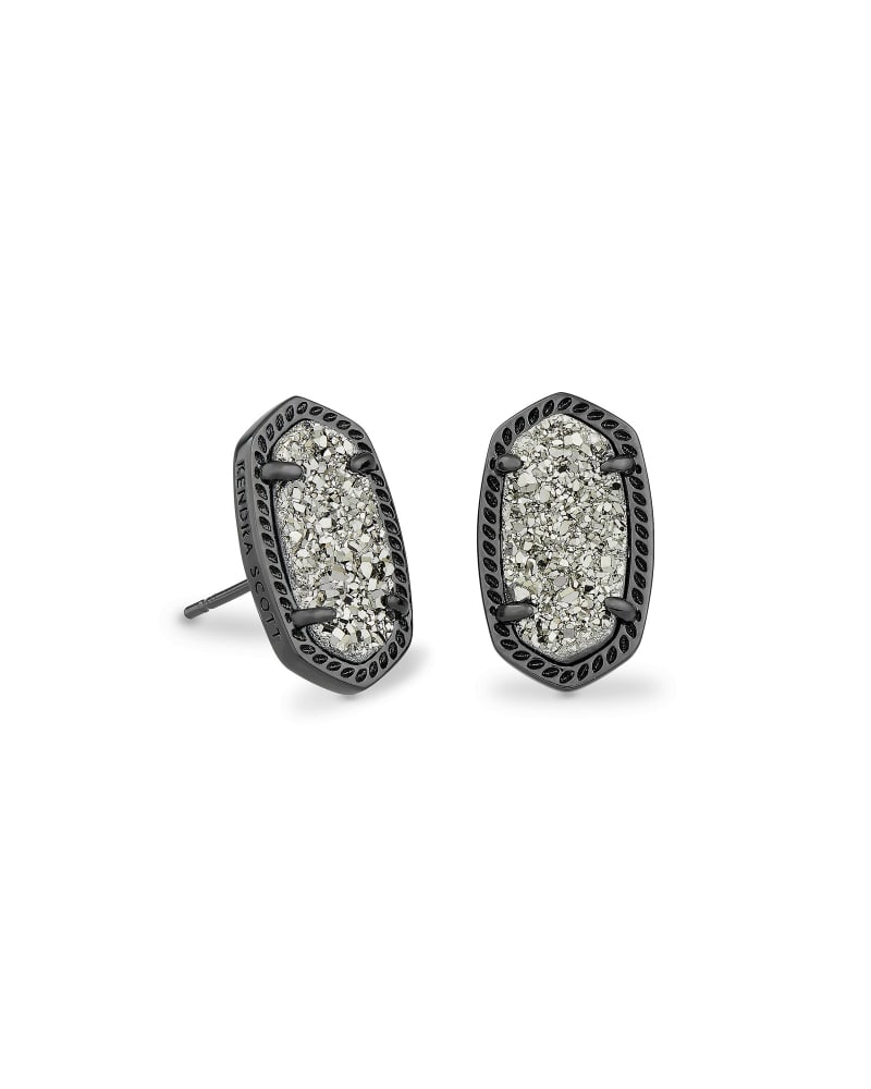 Kendra Scott Ellie Earring Gunmetal Platinum Drusy