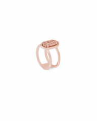 Elyse Rose Gold Iridescent Drusy 6 Ring