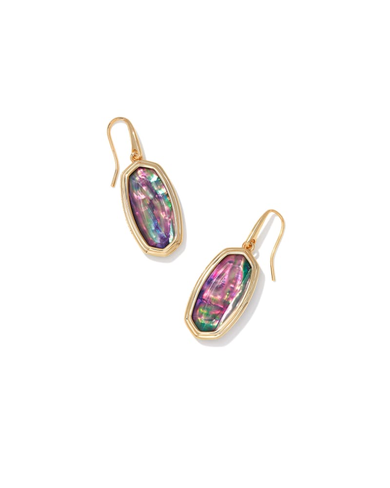 Kendra Scott Framed Dani Drop Earrings Gold