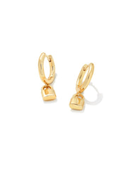 Jess Lock Huggie Earrings in Gold - Image 1 - Kendra Scott