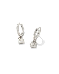 Jess Lock Huggie Earrings in Silver - Kendra Scott