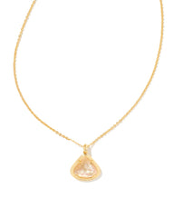 Kendall Pendant  Necklace Gold Golden Abalone