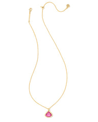 Kendall Pendant Necklace Gold - Iridescent Orchid Illusion Chain View