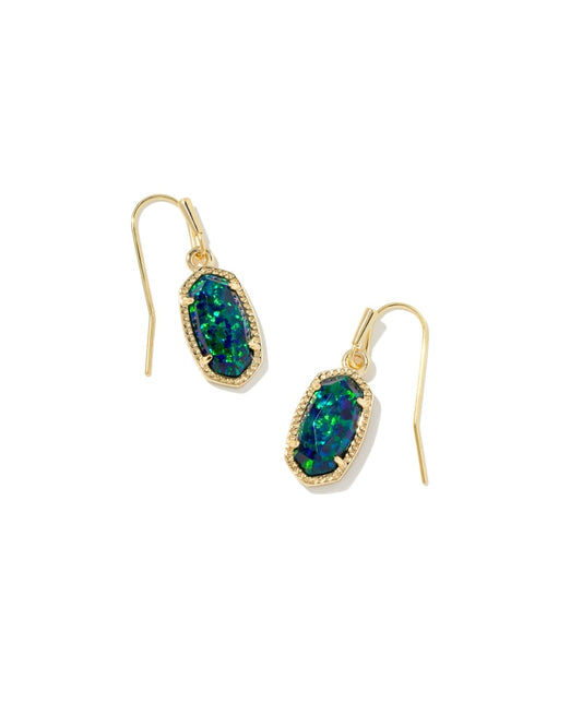 Lee Earrings Gold Night Opal - Kendra Scott® 800