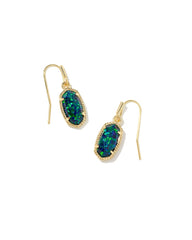 Lee Earrings Gold Night Opal - Kendra Scott®