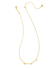 Mom Strand Necklace Gold Metal