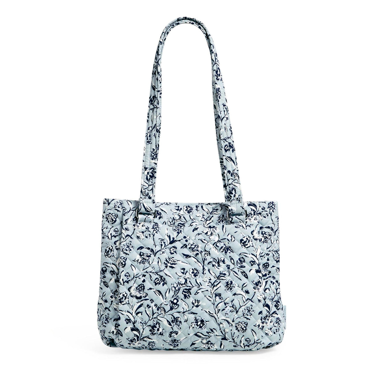 Vera Bradley® - Front view of a Multi-Compartment Shoulder Bag Perennials Gray