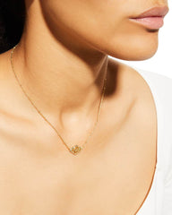 Abbie Pendant Necklace Gold Metal model image