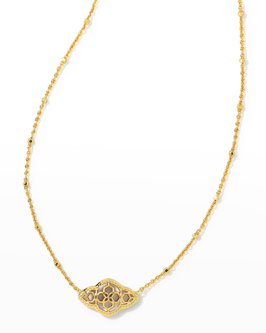 Kendra Scott Abbie Pendant Necklace Gold Metal