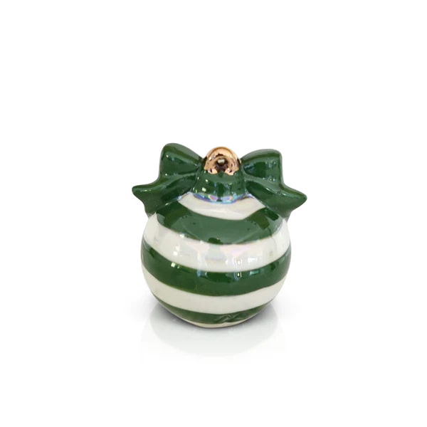 Nora Fleming deck the halls green Christmas ornament mini