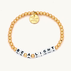 Little Words Project Solid Gold Filled Be A Light Bracelet