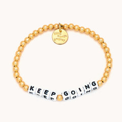 Little Words Project Solid Gold Filled Keep Going Bracelet