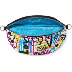 Graffiti Love Crossbody Belt Bag - Open bag