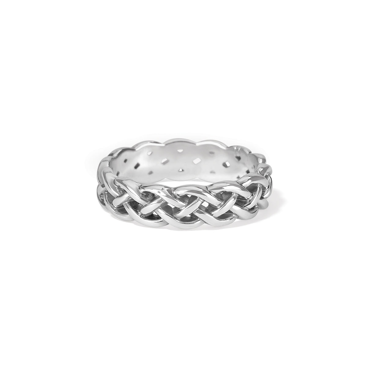 Women's Interlok Braid Ring Size 6 - Brighton Designs