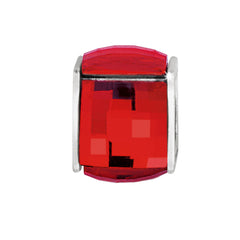 Ice Red Cube Bead