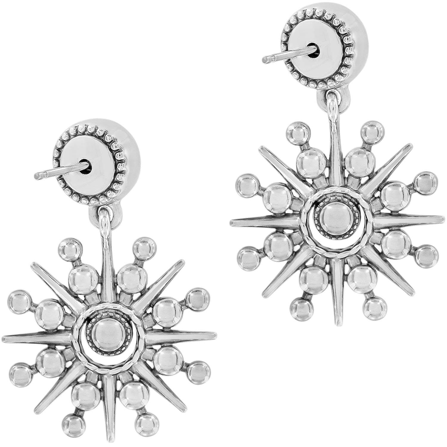 Halo Ice Post Drop Earrings