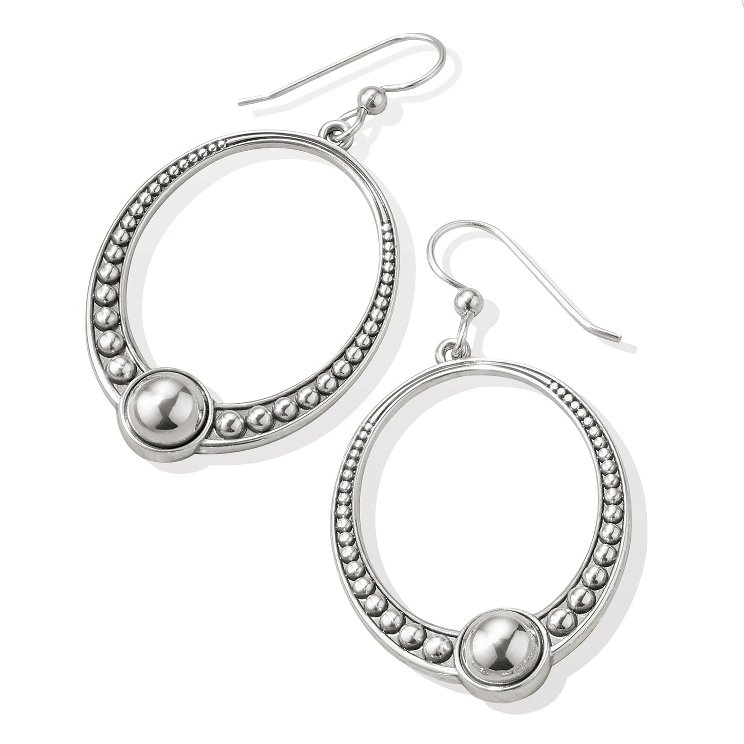 Pretty Tough Oval French Wire Earrings Front View