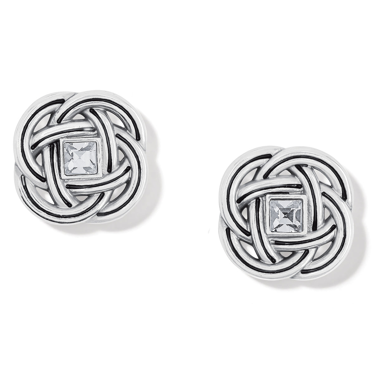 Brighton Interlok Shine Post Earrings 