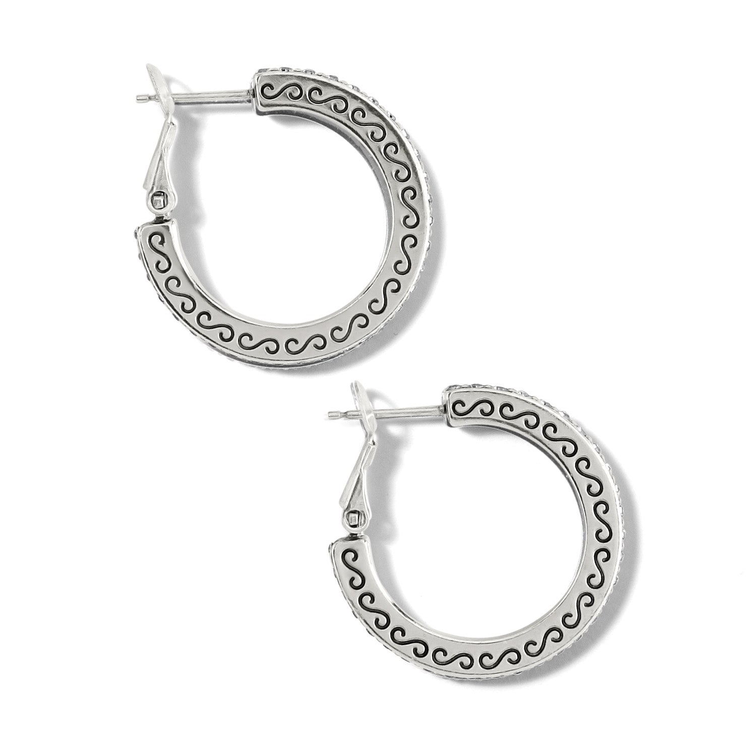 Meridian Thin Small Hoop Earrings - Image 2 - Brighton