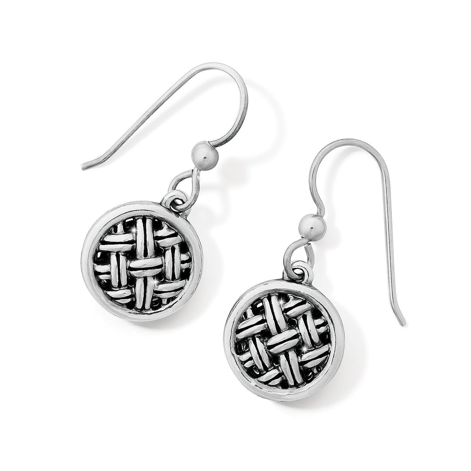 Interlok Loom French Wire Earrings - Image 1 - Brighton