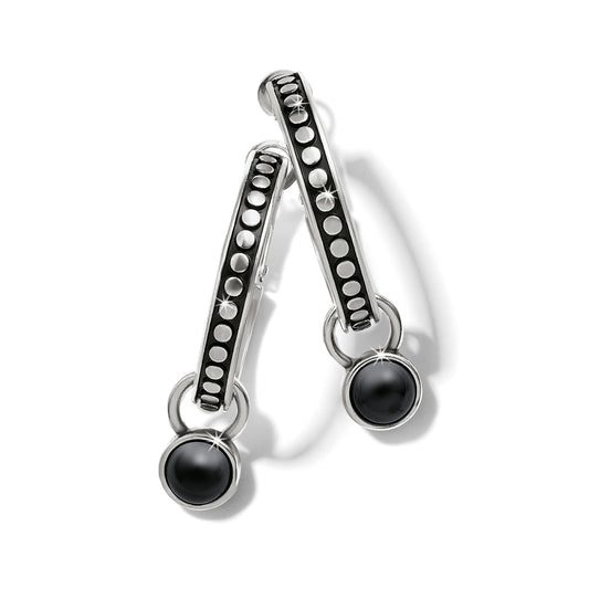 Brighton - Pebble Dot Onyx Reversible Hoop Earrings - Image 1 1500
