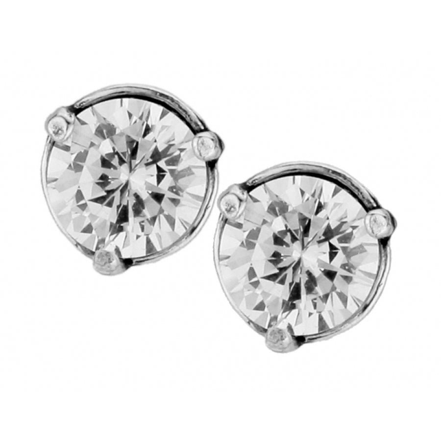 Brilliance 7mm Post Earrings Front View