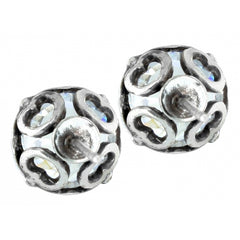 Brilliance 8mm Post Earrings Back View