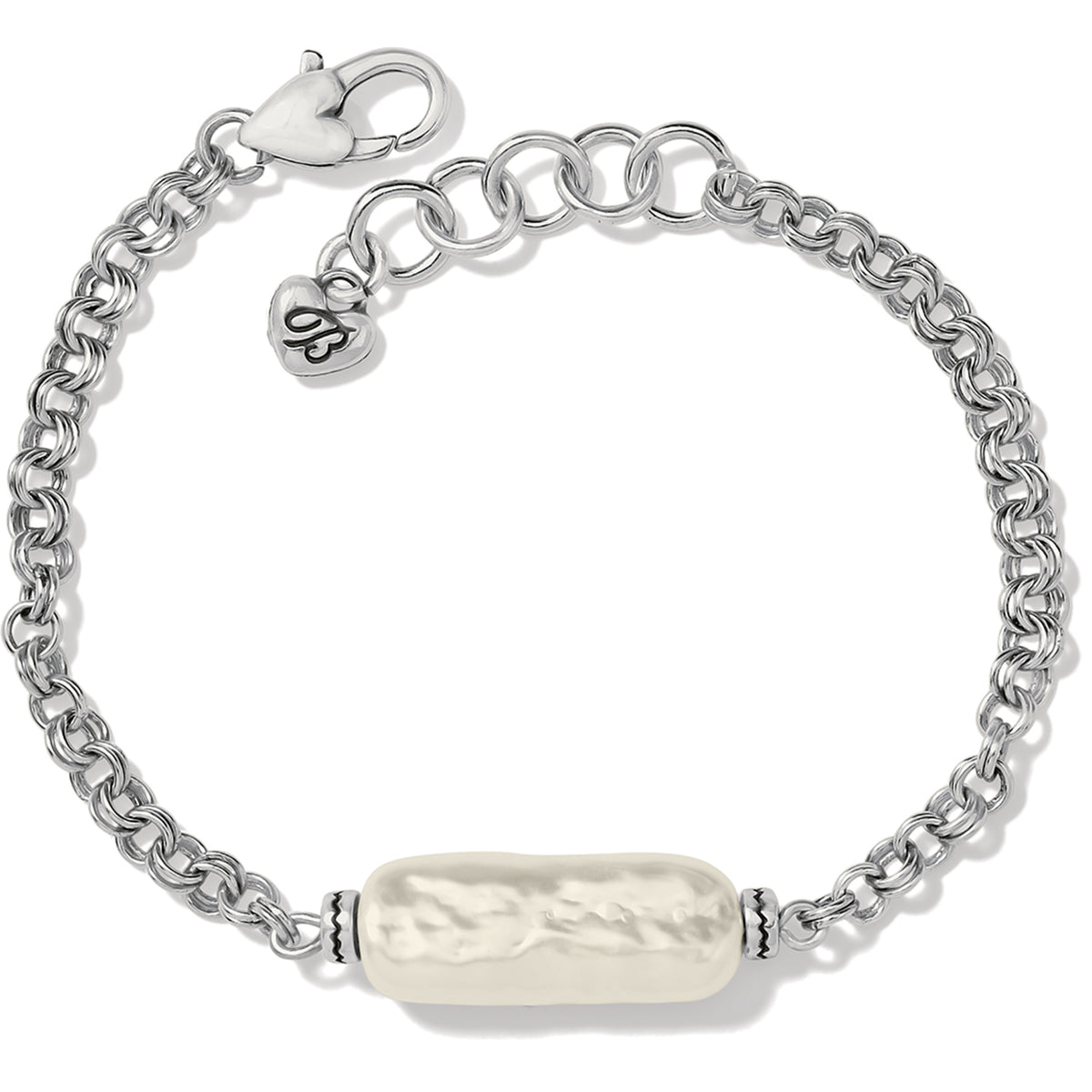 Brighton Designs Pebble Pearl Double Link Bracelet