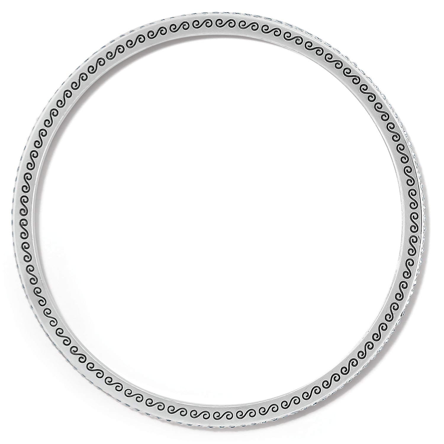 Meridian Thin Bangle Bracelet Side View