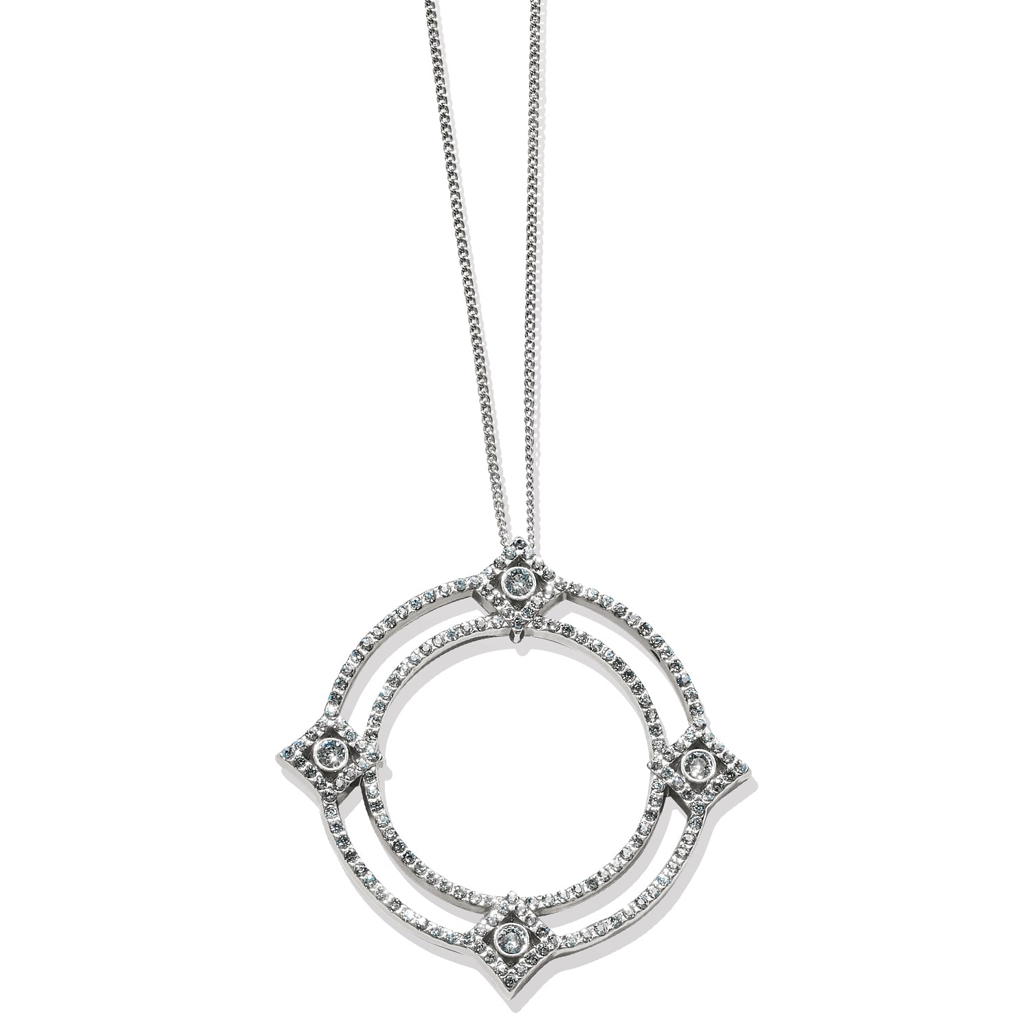 Illumina Diamond Ring Necklace Front View