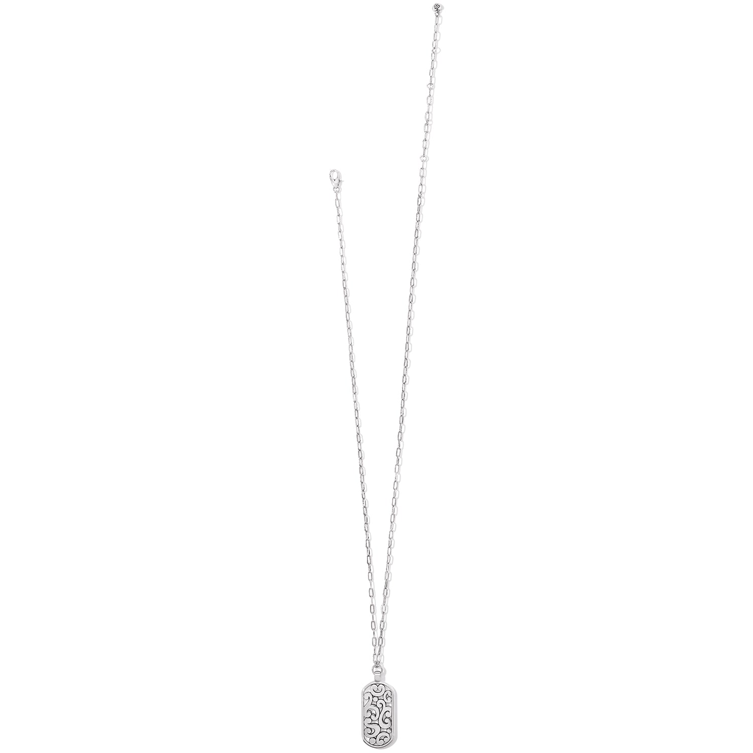 Contempo Token Tag Long Necklace